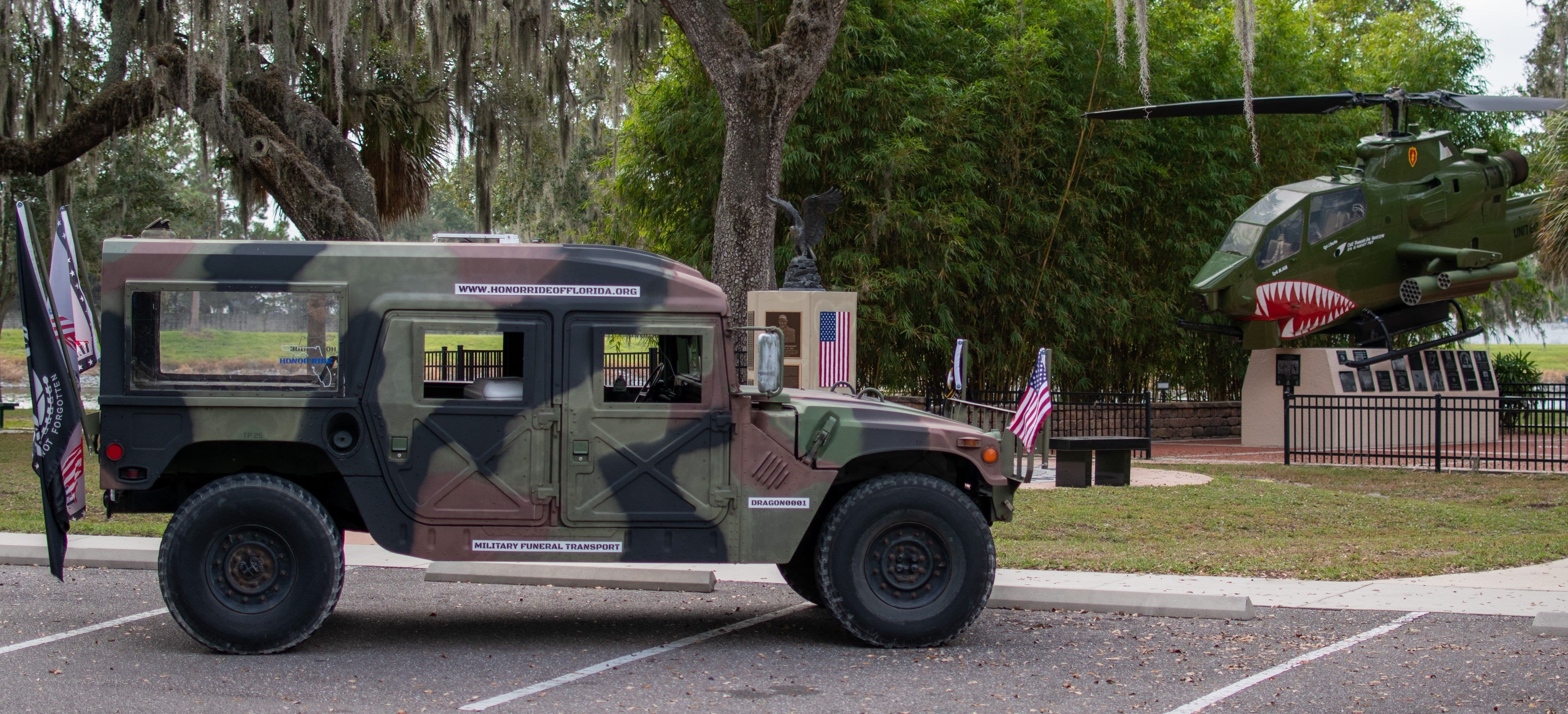 Military Funeral Transport in Florida

